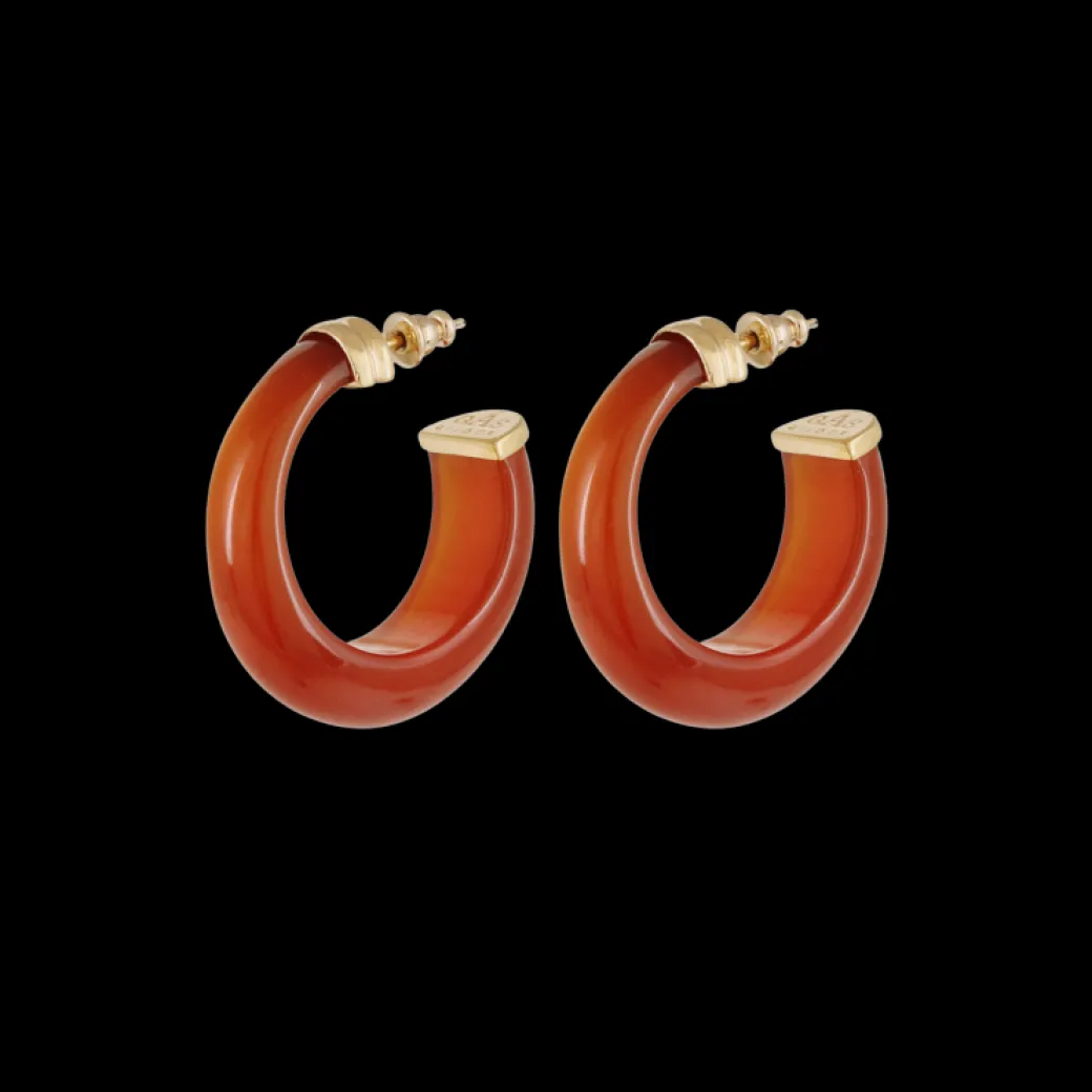 Abalone Hoop in Red