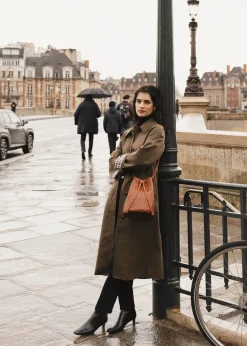 Adele Bucket Handbag in Olive