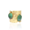 Ajouree Cuff in Malachite