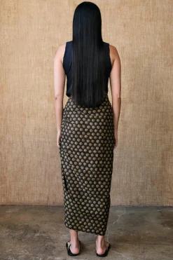 Astrid Sarong in Midnight Brown