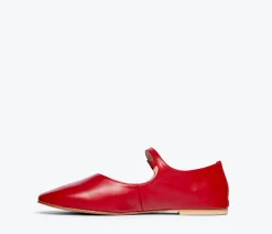 Aubrey May Jane Flat in Red