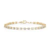 Ava Bea Interval Tennis Bracelet in Yellow Gold