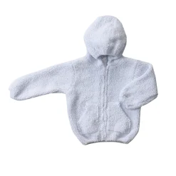 Baby Chenille Hoodie in Light Blue