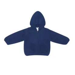 Baby Chenille Hoodie in Navy