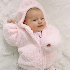 Baby Chenille Hoodie in Pink