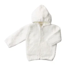 Baby Chenille Hoodie in White
