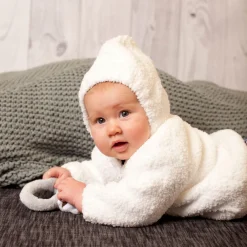 Baby Chenille Hoodie in White