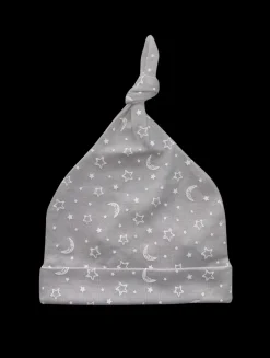 Baby Crescent Moon Hat in Silver