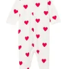 Baby Girl Heart Romper in White