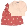 Baby Girl Sleeveless Heart Dress and Cardi in Pink