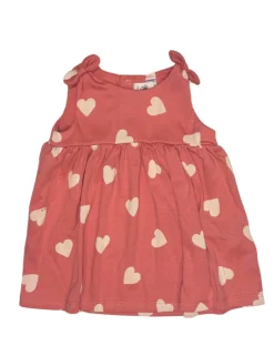 Baby Girl Sleeveless Heart Dress and Cardi in Pink