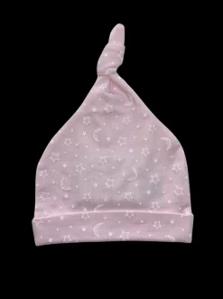 Baby Hat in Crescent Moon Pink