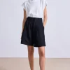Bari Midi Short in Black
