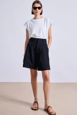 Bari Midi Short in Black
