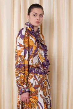 Baronne Top in Corail Pumpkin