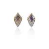 Barragan Kite Diamond Slice Pave Stud Earrings