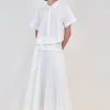 Bernie Pleated Shirt in White