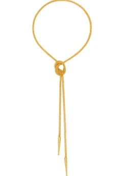 Bolo Tie Necklace in Gold