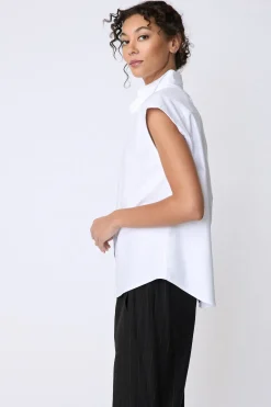 Candice DC Shirt in White Oxford