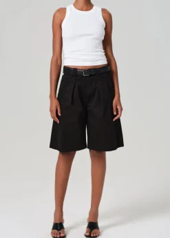 Cara Pleated Short in Black