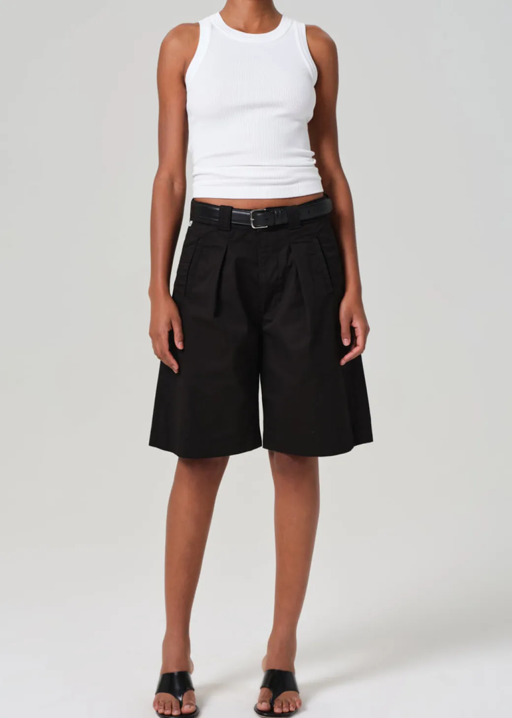 Cara Pleated Short in Black