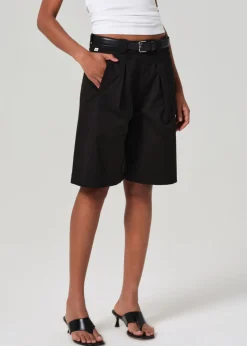 Cara Pleated Short in Black