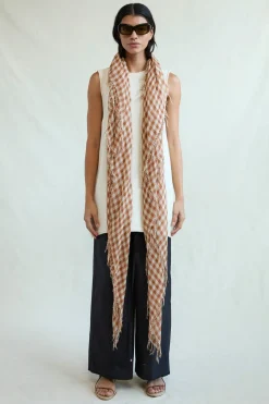 Cashmere and Silk Scarf in Cafe