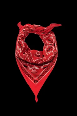 Cashmere Bandana in Western Red