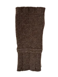 Cashmere Mittens in Brown