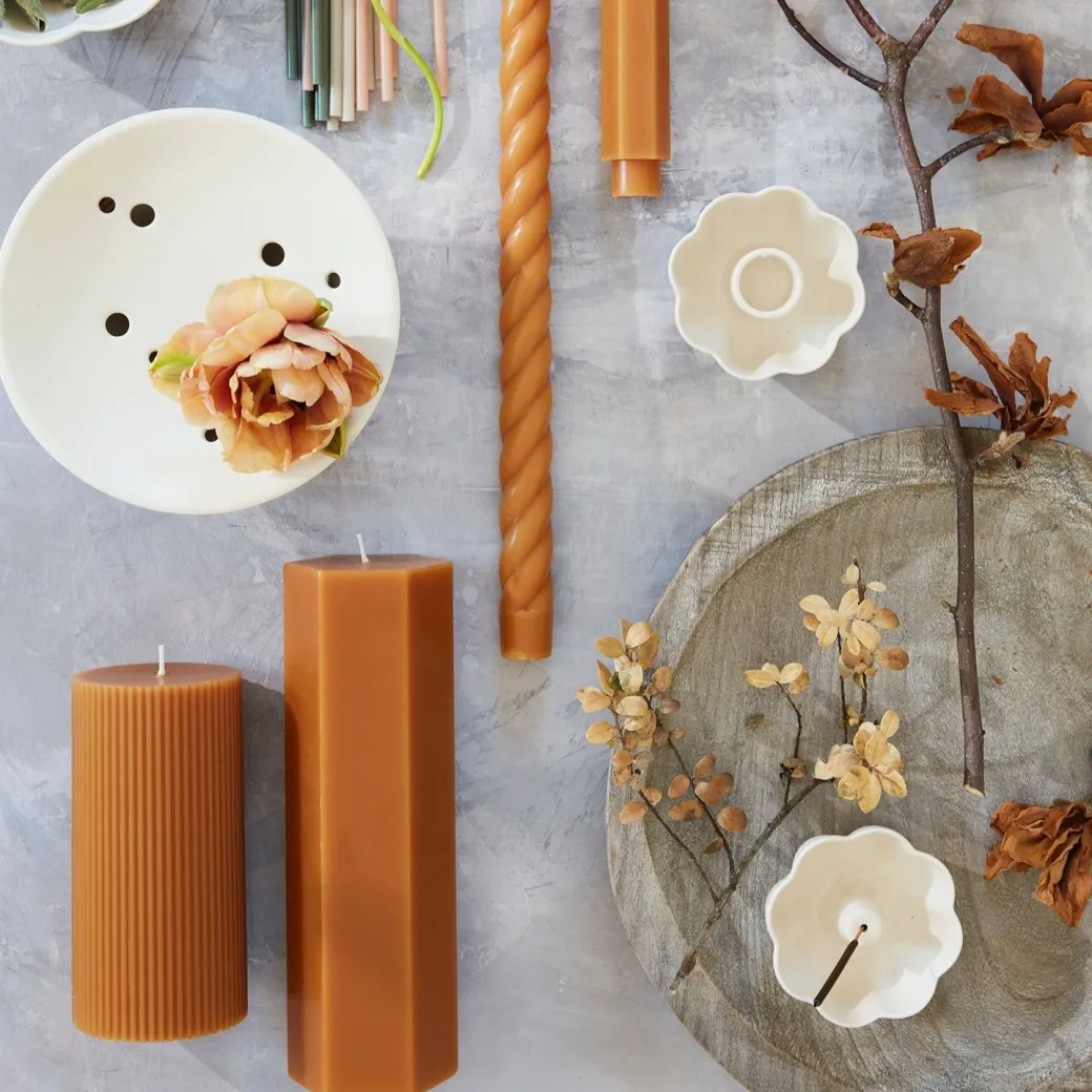 Ceramic Fleur Taper Holder