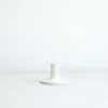 Ceramic Taper Candle Holder in White