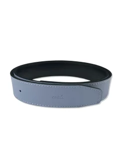 Cesoli Reversible Leather Belt in Bethany Blue/Minuit
