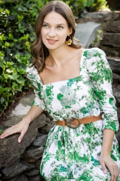 Cesoli Reversible Leather Belt in Saddle/Wheat