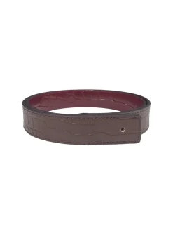 Cesoli Reversible Leather Belt in Sangria/Thoroughbred Brown