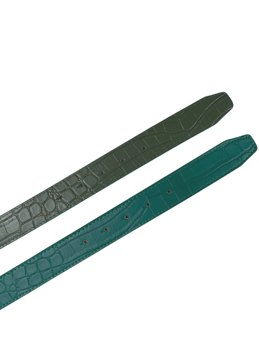 Cesoli Reversible Leather Belt in Emerald/Salut Green