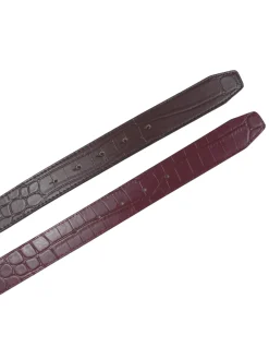 Cesoli Reversible Leather Belt in Sangria/Thoroughbred Brown