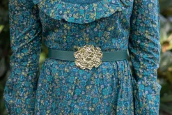 Cesoli Reversible Leather Belt in Emerald/Salut Green