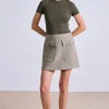 Chi Mini Skirt in Moss