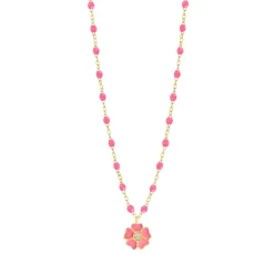 Classic Gigi Flower Necklace in Pink