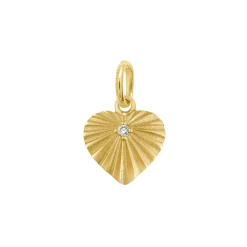 Classic Heart Lumiere Pendant in Yellow Gold