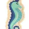 Coastal Seahorse Dog Toy