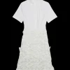 Colette Combo Dress in White