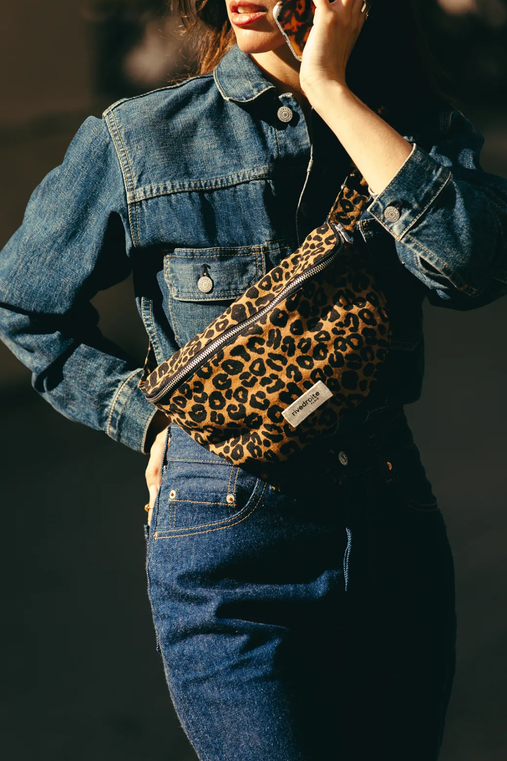 Custine Animal Print Belt Bag