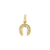 Diamond Horseshoe Pendant in Yellow Gold