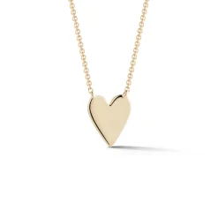 DRD Heart Necklace in Yellow Gold