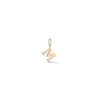 DRD Initial Charm in Yellow Gold