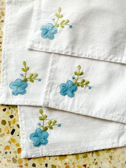 Embroidered Cocktail Napkin