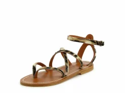 Epicure Cross Strap Sandal in Tiger