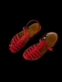 Fisherman Sandal in Rouge