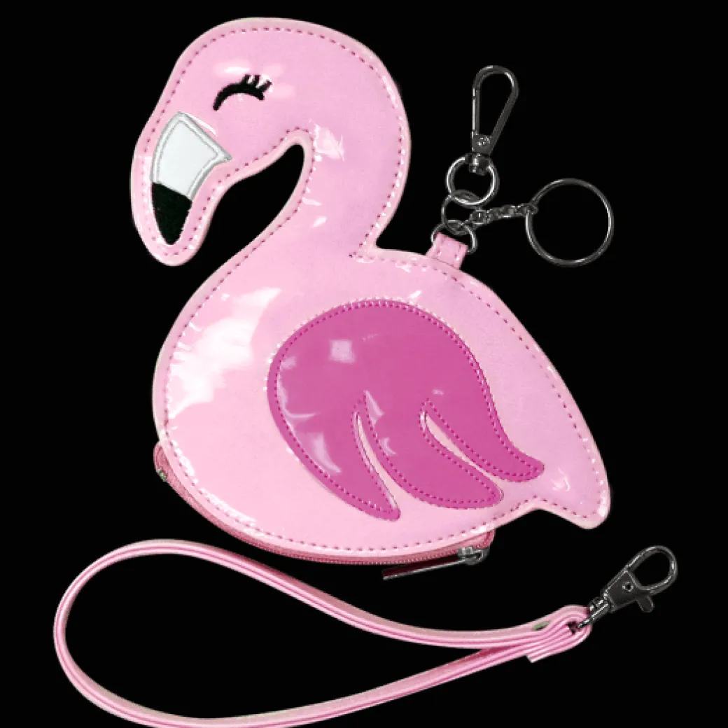 Flamingo Coin Purse and Key Chain